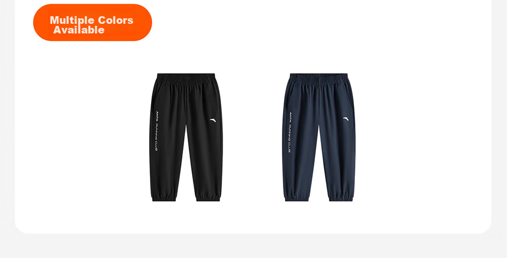 Anta Kids Boys 2026 Summer Breathable Quick-Dry Loose Sports Capri Pants A52627507 3